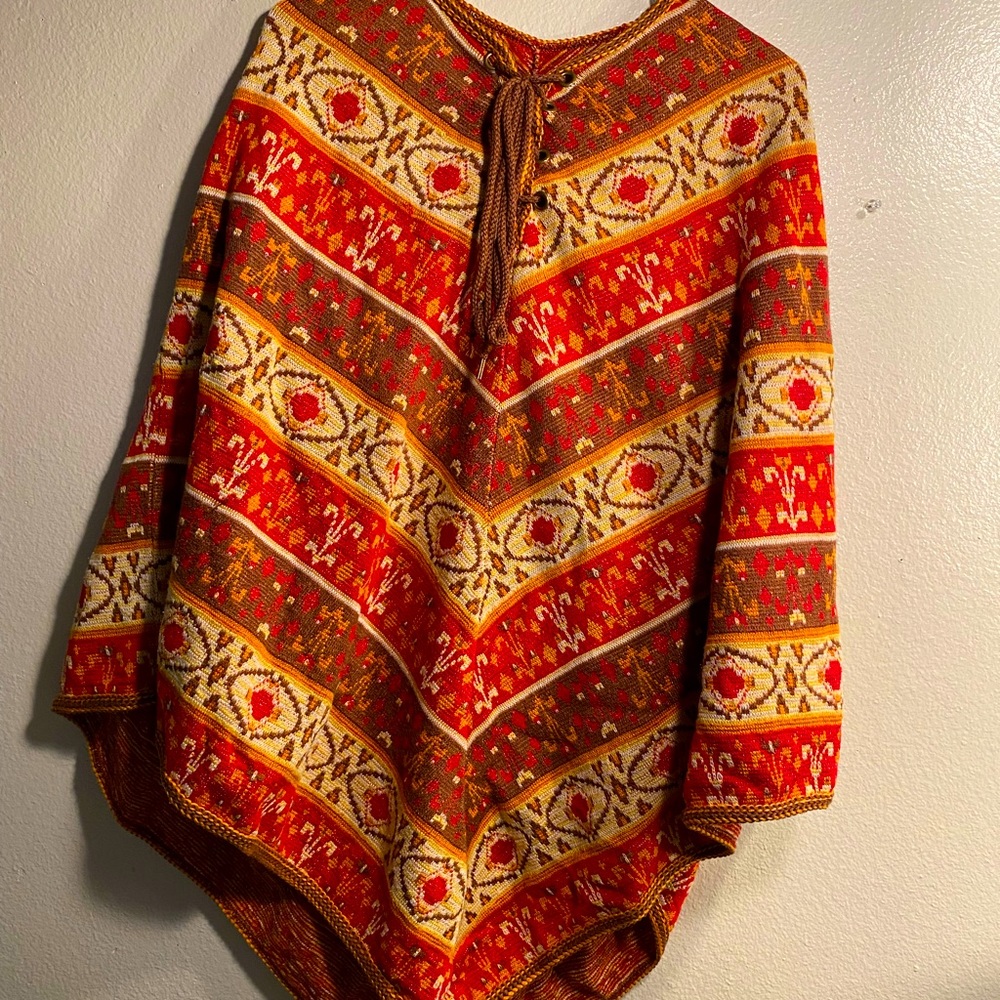 Colorful poncho vintage
